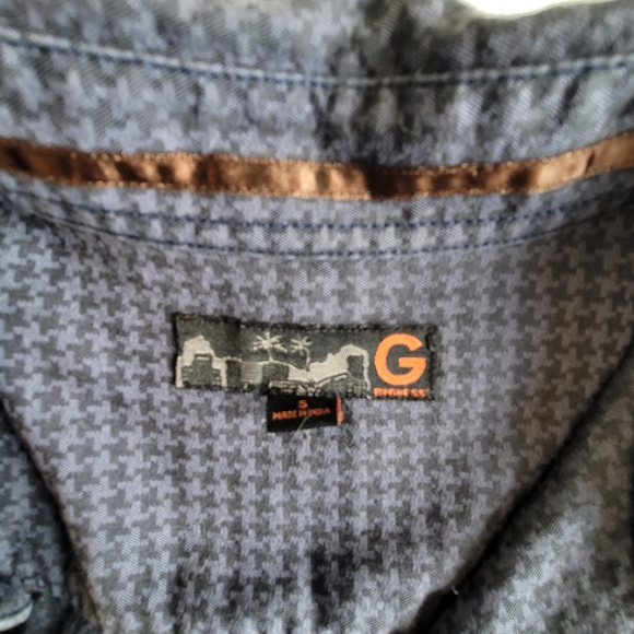 Guess Long Sleeve Pattern Print Button-up Dress Shirt Men's Size Small - Picture 4 of 12